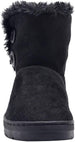 Chatz Women's 6" Short Mid High Microsuede Winter Boots with Faux Fur Trim