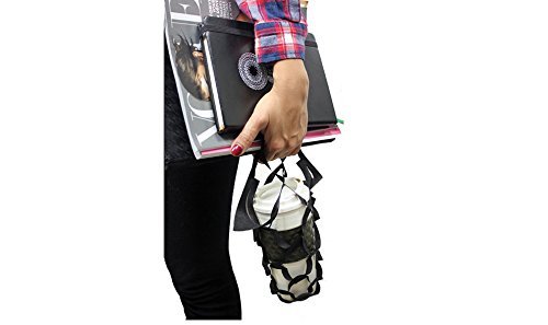 Smart Bag Travel Cup & Bottle Sleeve Carrying Bag for Coffee and Tea / Soda / Thermos - Black (Pack of 10)