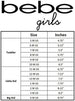 bebe Girls PU Jogger Sneakers Size