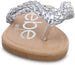 bebe Girlsâ€™ Big Kid Metallic Braided Flip Flop Thong Slide Sandal - Fashion Summer Slipper Shoe