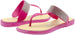 bebe Girls' Big Kid Slip-On PCU Thong Sandals with Rhinestone Strap and Studded Welt, Open-Toe Flat Fashion Summer Thong Slipper Shoes