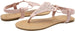 Chatties Women's Slip-On Cut-Out Thong Sandals with Elastic Back Strap, Open-Toe Flat Fashion Summer Shoes