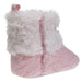 bebe Infant Girls Knit Boots with Cuffs Soft Lightweight Slip-On Sock-Like Shoes