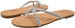 Chatties Womenâ€™s Glitter Slide Sandal with Braided Strap - Open Toe Flip Flop Fashion Summer Flat Shoe