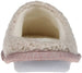 Rampage Girl's Fluffy And Cute Glitter Slippers With Knit Collar & Faux Fur Sock