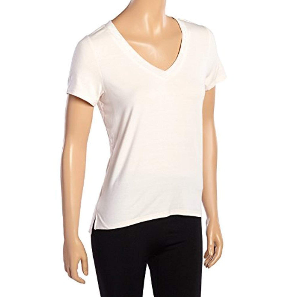 Steve Madden Rayon V-Neck Top Velvet Neck Binding