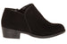 Sara Z Ladies Microsuede Bootie with Side Zipper (Black), Size 10