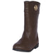bebe Girls Riding Boots Casual Dress Slip-On Mid-Calf Walking Flat Leather Shoes
