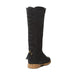 Sara Z Girls Western Lace up Back Tassel Knee High Riding Boots with Side Zip