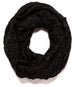 Rampage Lurec Lace Knit Infinity Scarf - Black