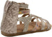 Rampage Girls' Big Kid Slip-On Gladiator Strap Sandals with Back Zipper, Open-Toe Flat Fashion Summer Shoes