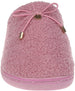 Laundry Womens Fluffy And Comfy Quilted Faux Fur Slippers With Bow & Metal Logo Charm