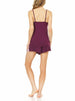 Laundry by Shelli Segal Womens Shiny Microfiber & Lace Matching Camisole & Shorts Set | Elegant Lightweight Sleepwear w/ Lace Detail | Loose-Fitting Sleeveless Design | Small to Extra Large Nightwear