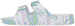 Women's Colorful Double Buckle Strap Footbed Slide Sandals, Comfortable Fashion Flats