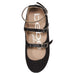 bebe Girls Ballet Flats with Glitter and Metallic Straps