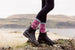 Women's Casual Waist Shaping Leggings and Soft Cozy Crew Socks, 2-Piece Fashion Set