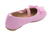 Sara Z Toddler Ballet Flat Patent Slip On Adorned With Chiffon Flower With Rhinestone (See More Sizes and Colors)