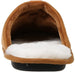 Xertia Men's Microsuede Slipper With Faux Fur Collar And Memory Foam Insoles, Easy Slip-On And Comfortable Fit