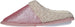 Rampage Girl's Fluffy And Cute Glitter Slippers With Knit Collar & Faux Fur Sock