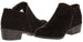 Sara Z Ladies Microsuede Bootie with Side Zipper (Black), Size 9