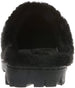 Women's Warm and Comfy Microsuede Slipper with Faux Fur Collar
