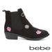 bebe Girls Microsuede Booties with Embroidries