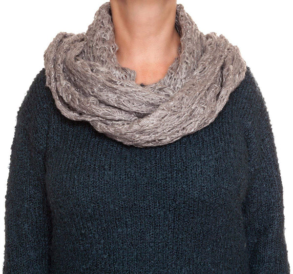 Rampage Lurec Lace Knit Infinity Blanket Wrap Fashion Scarf's»Gray