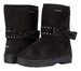 bebe Girls Microsuede Winter Boots with Gold Studded Bows Casual Dress Shoes