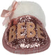 bebe Girls Fluffy And Cute Scuff Glitter Slippers With Faux Fur Satin Bow