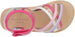 Girl's Strappy Open-Toe Ankle Strap Flat Sandals with Clear Vinyl Straps