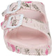 Women's Colorful Double Buckle Strap Footbed Slide Sandals, Comfortable Fashion Flats