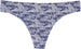 dELiA's Women’s Printed/Solid Laser Cut Thong G-String Underwear Panty Pack, Soft, Comfortable, Stretch, Seamless Panties Blue Camo Combo