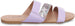 dELiAs Girls Big Kid Metallic Glitter Strap Slide Sandal Open Toe Fashion Summer Bling Shoes