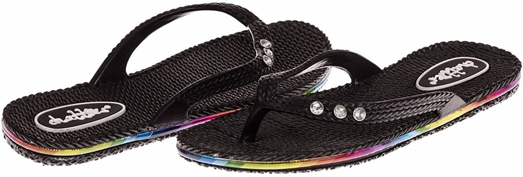 Chatties Girls Vegan Flip Flops with Rhinestone - New Spring/Summer Styles