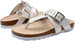Rampage Girls Big Kid PU Shimmer Footbed Slide Sandal with Metallic Buckle Strap - Fashion Summer Shoes