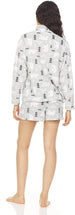 Women's Long Sleeve Pullover Zip Top and Shorts, 2-Piece Pajama Set For Women