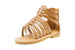 Sara Z Toddler Girls Gladiator Sandals with Metallic Trimming
