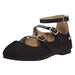 bebe Girls Ballet Flats with Glitter and Metallic Straps