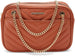 Women’s Chevron Quilted Camera Crossbody Bag with Chain Strap