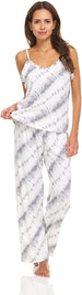 Women's Lettuce Edge Tank Top and Sleepwear Pants, 2-Piece Sleep and Lounge Pajama Set