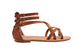 Via Rosa Ladies Gladiator Nubuck Pu Triple Buckle Gladiator Flats