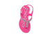 bebe Toddler Girls Sandal T-Strap with Rhinestone Strap Slip On Slide Shoe