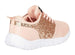 bebe Girls Mesh PU Jogger Sneakers Glitter Panel Comfort Sporty Slip-On Shoes