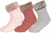Womenâ€™s Faux Fur and Feather Cuff Midi Lounge Socks, Fuzzy, Cozy, and Warm Socks