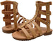 bebe Girls Toddler Baby Little Kid Elastic Studded Gladiator Sandal with Side Zipper - Fashion Summer Shoes