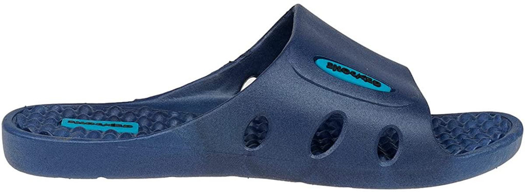 Boy's Slip-On Slipper Slide Sport Sandals with Soft Footbed - Indoor, Outdoor, House Slides