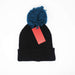 Rampage Womenâ€™s Slouchy Cuffed Thick Knit Beanie Cap With Oversized Pom Pom - Fall Winter Accessories